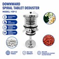 Nedåtgående Spiral Tablet Deduster Polermaskin